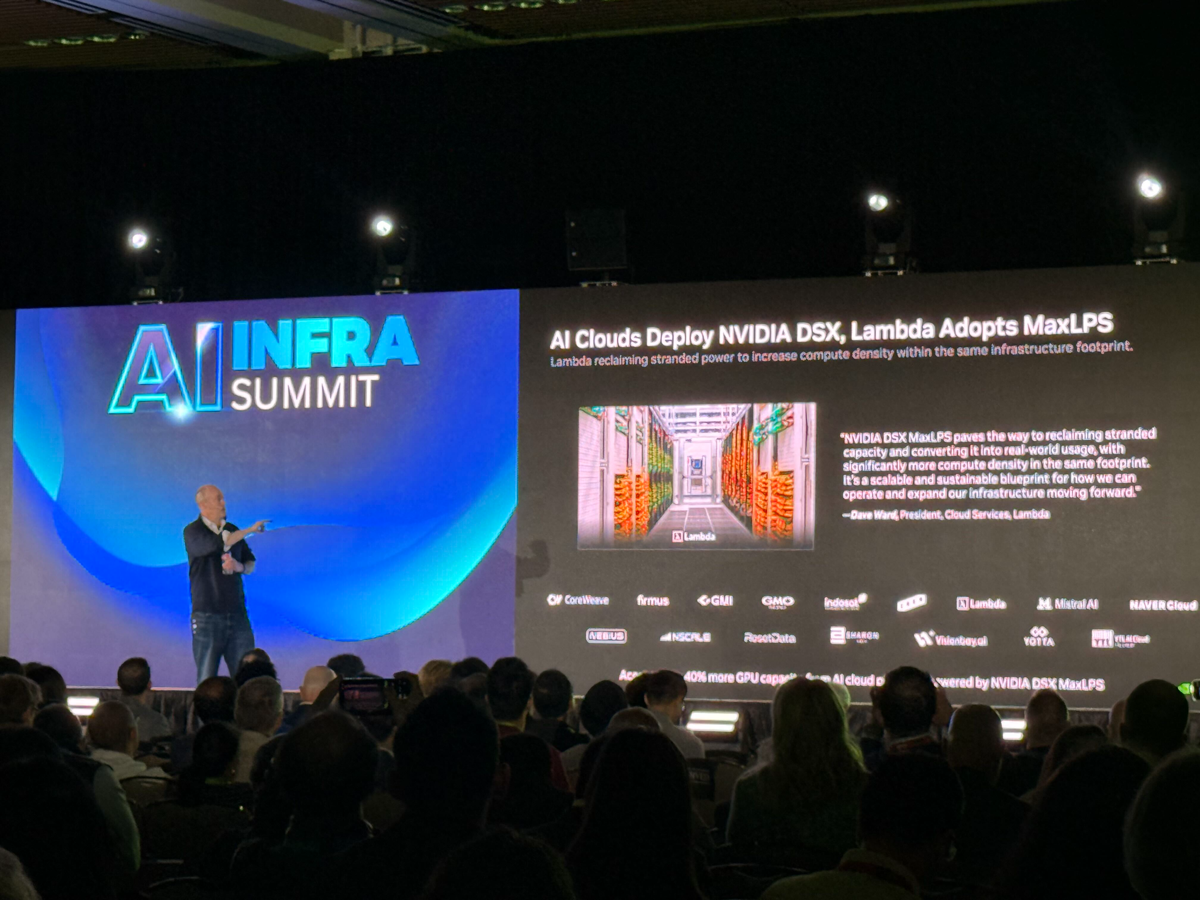 Ian Buck, Vice President of Hyperscale and High-Performance Computing at NVIDIA, during his keynote at AI Infra Summit 2026