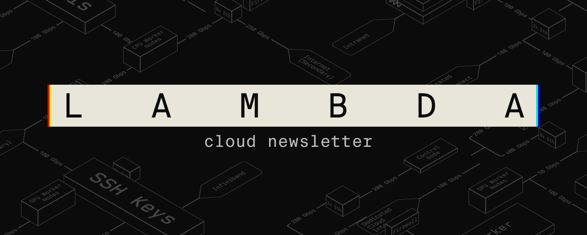 Lambda cloud newsletter header