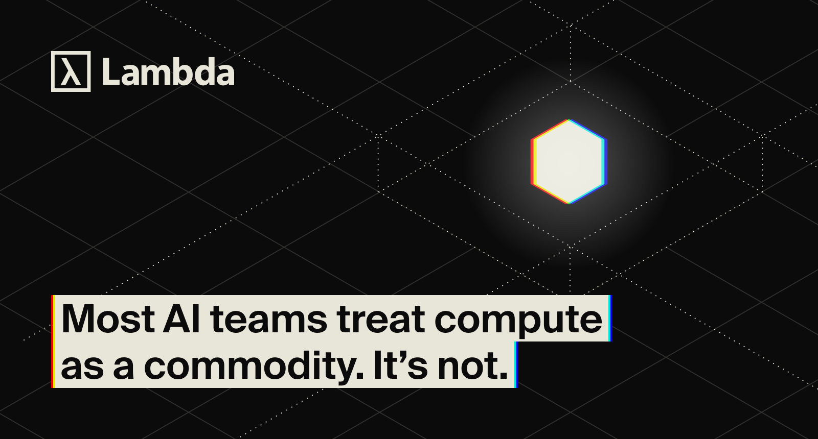 Most teams treat compute as a commodity. It's not.