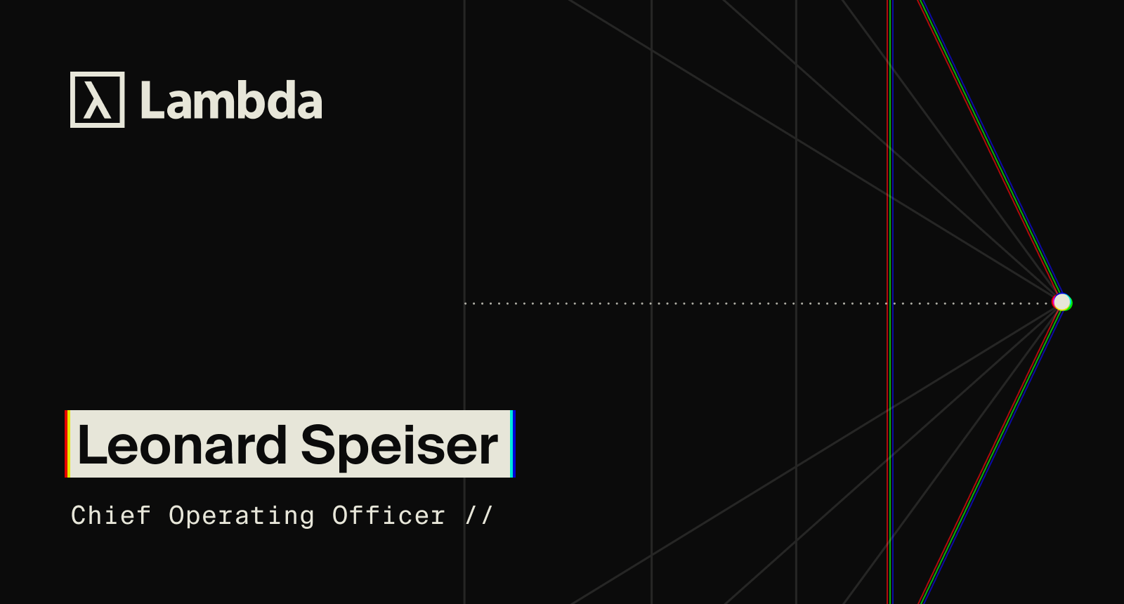 Leonard Speiser, Chief Operating Officer