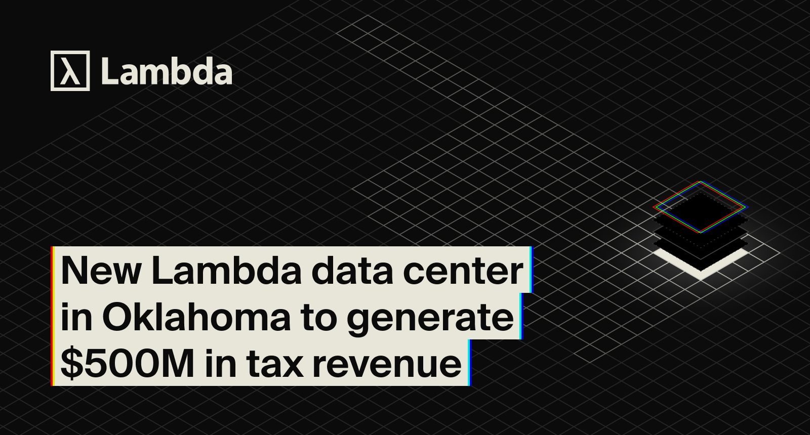 New Lambda data center in Oklahoma to generate $500M in tax revenue