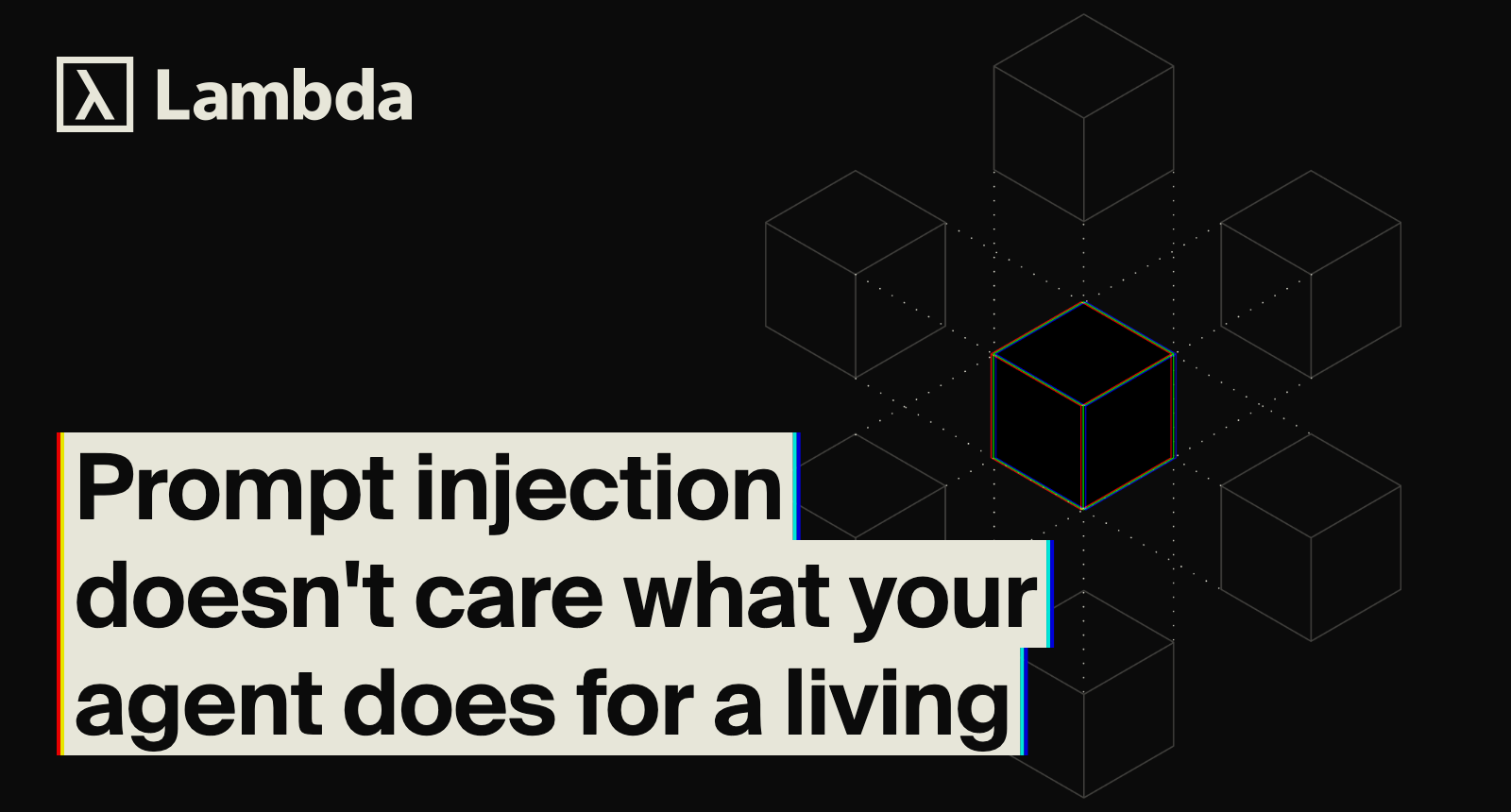 Prompt injection doesn't care what your agent does for a living